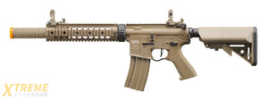 Lancer Tactical Proline Gen 2 10 M4 Carbine Airsoft AEG Rifle with Mock Suppressor (Color: Tan)