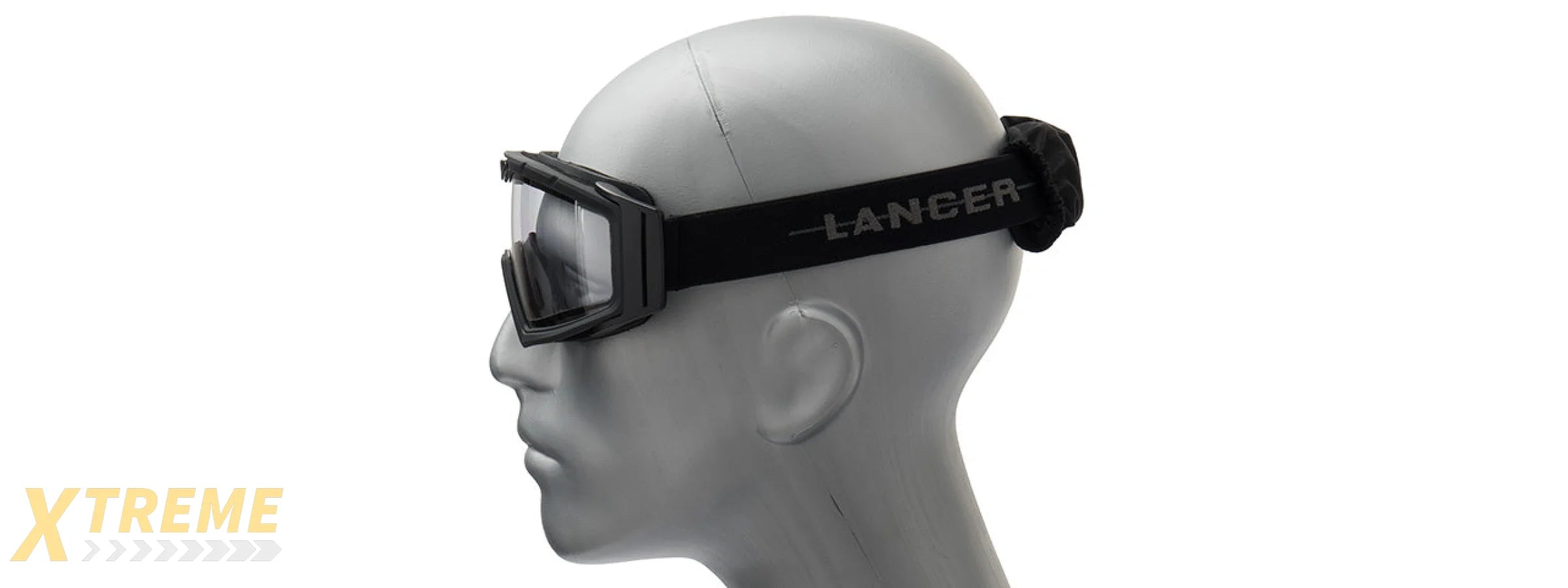 Lancer Tactical Rage Protective Black Airsoft Goggles (SMOKE/YELLOW/CLEAR LENS)