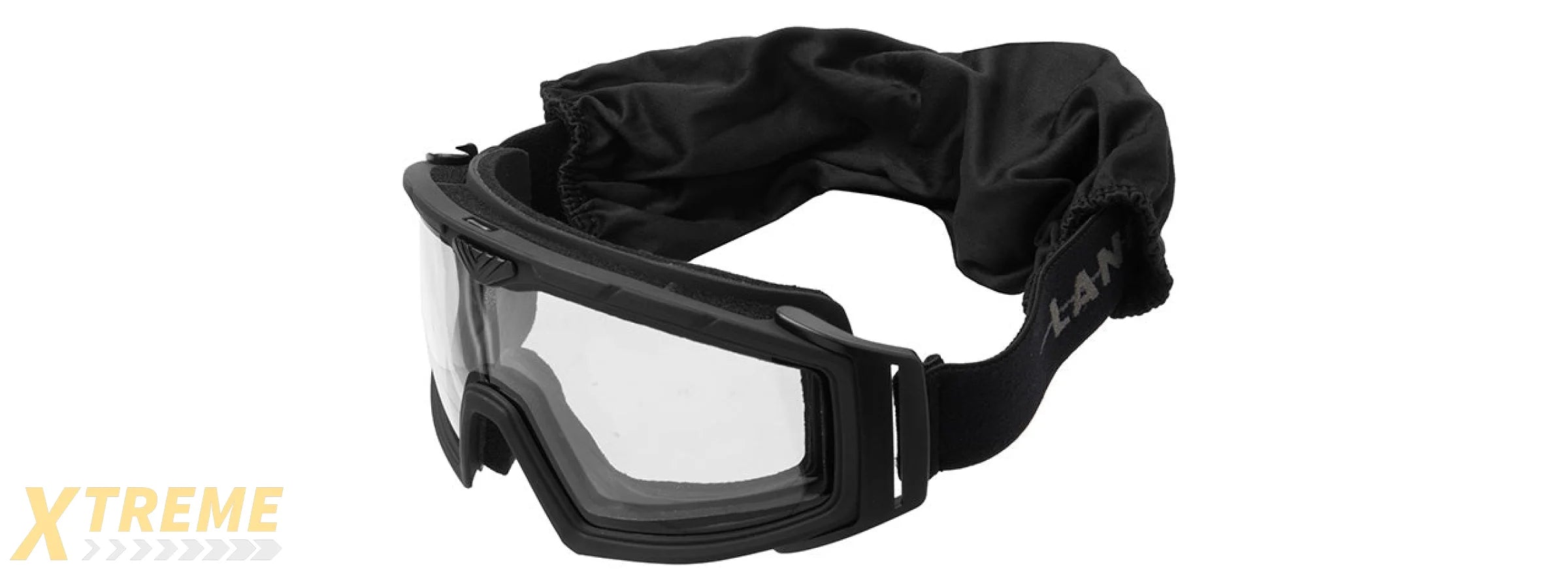 Lancer Tactical Rage Protective Black Airsoft Goggles (SMOKE/YELLOW/CLEAR LENS)