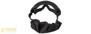 Lancer Tactical Rage Protective Black Airsoft Goggles (CLEAR LENS)
