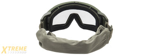Lancer Tactical Rage Protective Green Airsoft Goggles (SMOKE/YELLOW/CLEAR LENS)