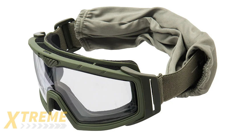Lancer Tactical Rage Protective Green Airsoft Goggles