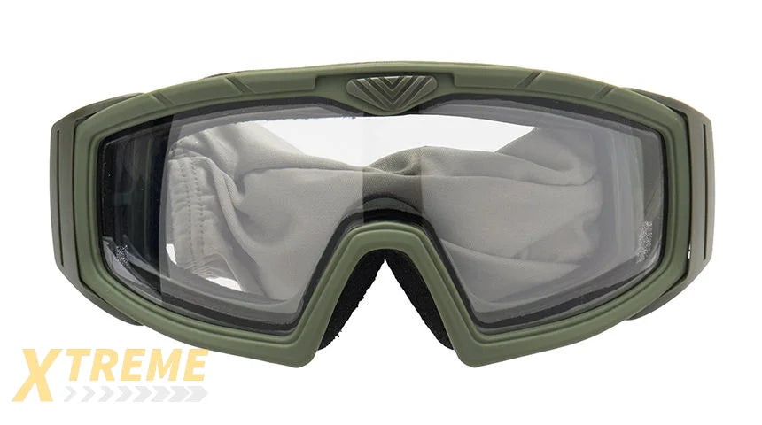 Lancer Tactical Rage Protective Green Airsoft Goggles