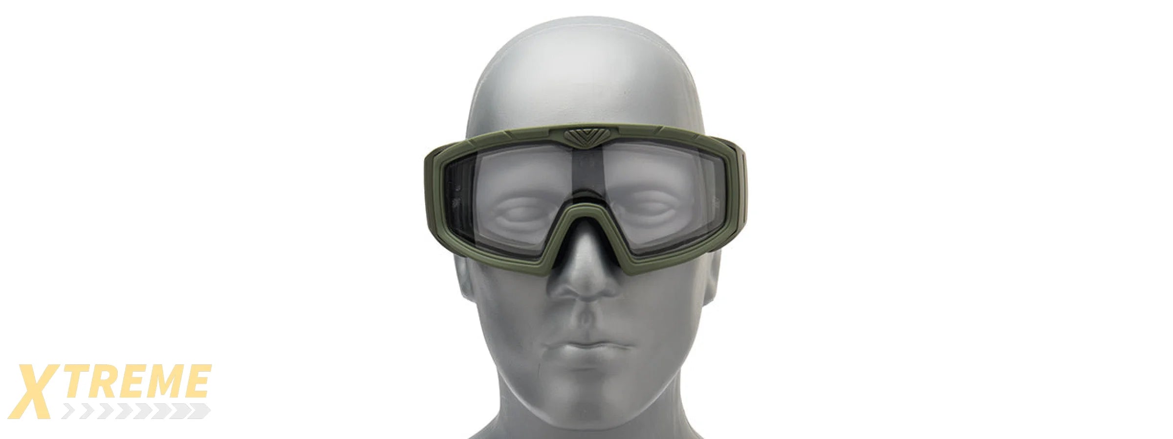 Lancer Tactical Rage Protective Green Airsoft Goggles (SMOKE/YELLOW/CLEAR LENS)