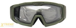Lancer Tactical Rage Protective Green Airsoft Goggles (SMOKE/YELLOW/CLEAR LENS)