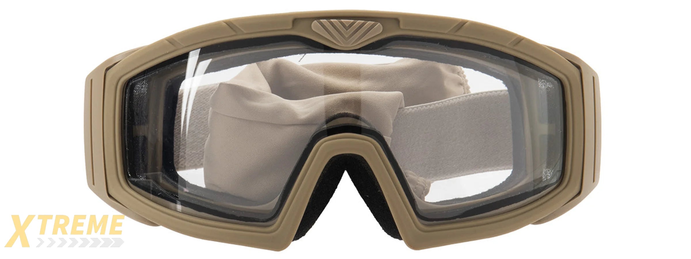 Lancer Tactical Rage Protective Tan Airsoft Goggles (SMOKE/YELLOW/CLEAR LENS)