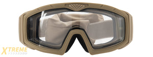 Lancer Tactical Rage Protective Tan Airsoft Goggles (SMOKE/YELLOW/CLEAR LENS)