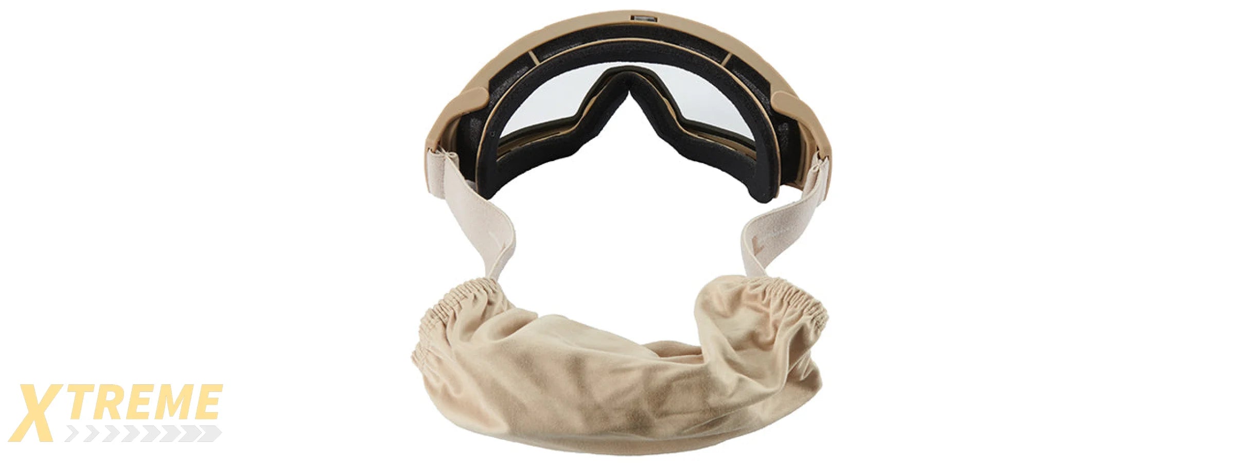 Lancer Tactical Rage Protective Tan Airsoft Goggles (CLEAR LENS)