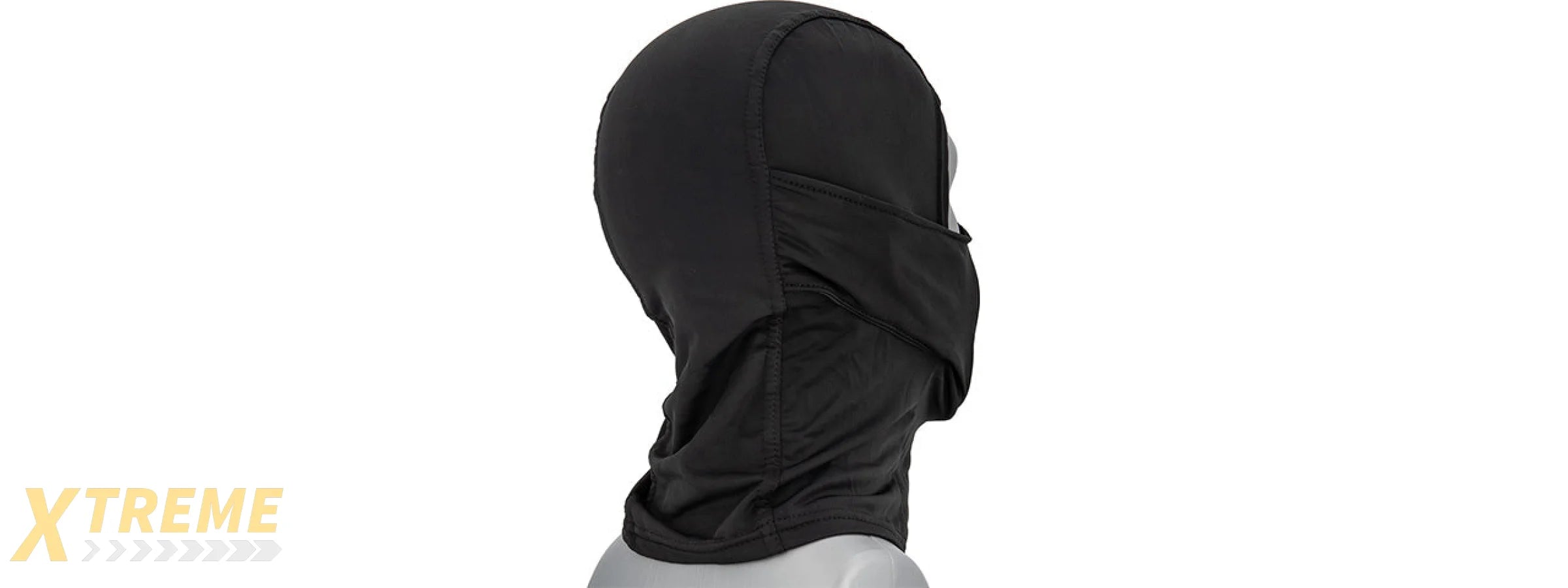 Lancer Tactical Shadow Warrior Hood Mesh Balaclava Face Mask (Color: Black)
