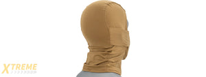 Lancer Tactical Shadow Warrior Hood Mesh Balaclava Face Mask (Color: Tan)