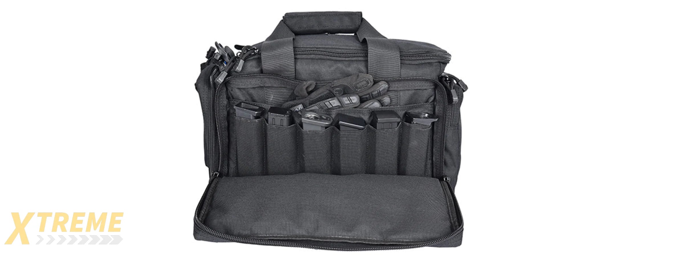 Lancer Tactical Shooting Range Bag w/ Shoulder Strap [Weather Resistant] (BLACK)