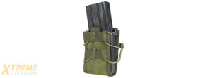 LANCER TACTICAL SINGLE MOLLE MAGAZINE POUCH FOR M4 / M16 (OD GREEN)