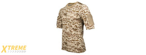 CA-2741DD-XS LANCER TACTICAL SPECIALIST ADHESION ARMS T-SHIRT - XS (DESERT DIGITAL)