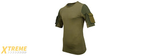 CA-2741G-XS LANCER TACTICAL SPECIALIST ADHESION T-SHIRT - X-SMALL (GREEN)