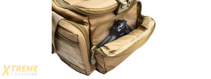 Lancer Tactical Weather Resistant Shooting Range Bag w/ Shoulder Strap (Color: Khaki)