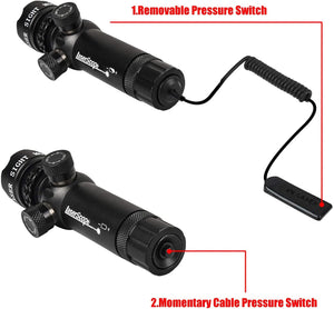 Green/Red Laser with 20mm Mount and Pressure Switch - XTREME Airsoft Superstore