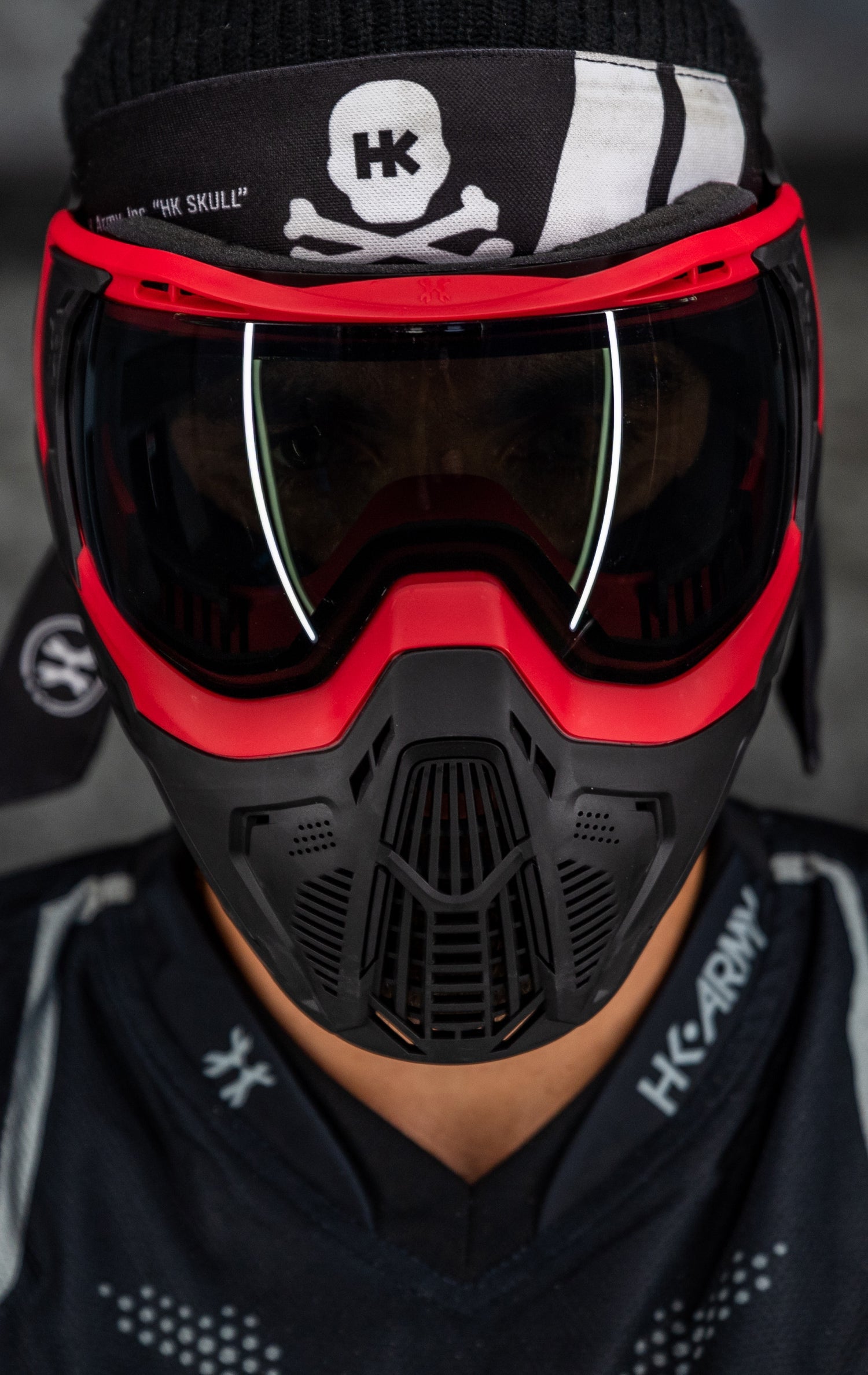 SLR Goggle - Lava (Red/Black) Smoke Lens - XTREME Airsoft Superstore