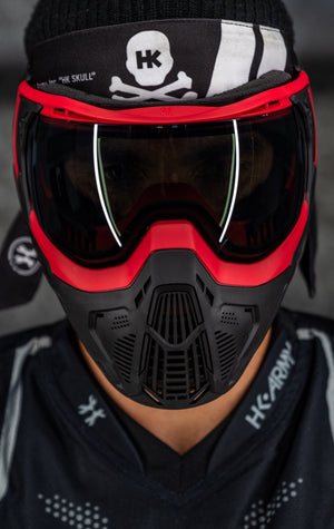 SLR Goggle - Lava (Red/Black) Smoke Lens - XTREME Airsoft Superstore