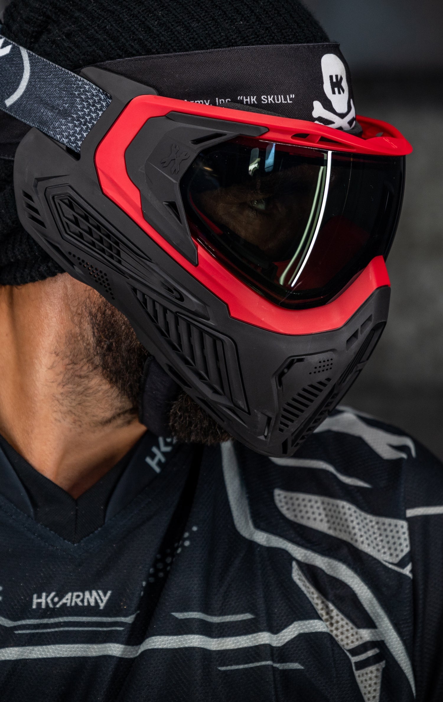 SLR Goggle - Lava (Red/Black) Smoke Lens - XTREME Airsoft Superstore