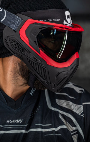 SLR Goggle - Lava (Red/Black) Smoke Lens - XTREME Airsoft Superstore