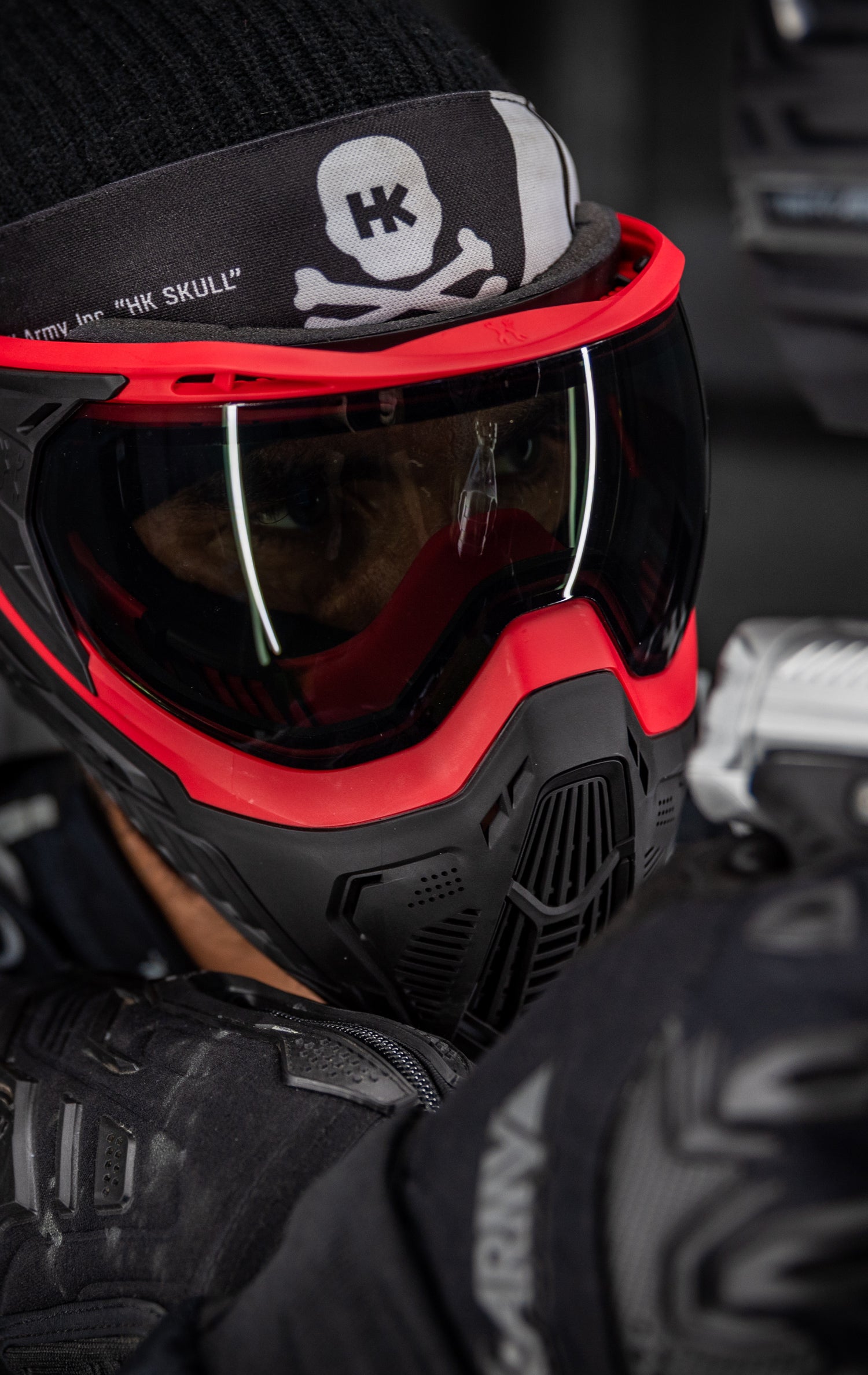 SLR Goggle - Lava (Red/Black) Smoke Lens - XTREME Airsoft Superstore