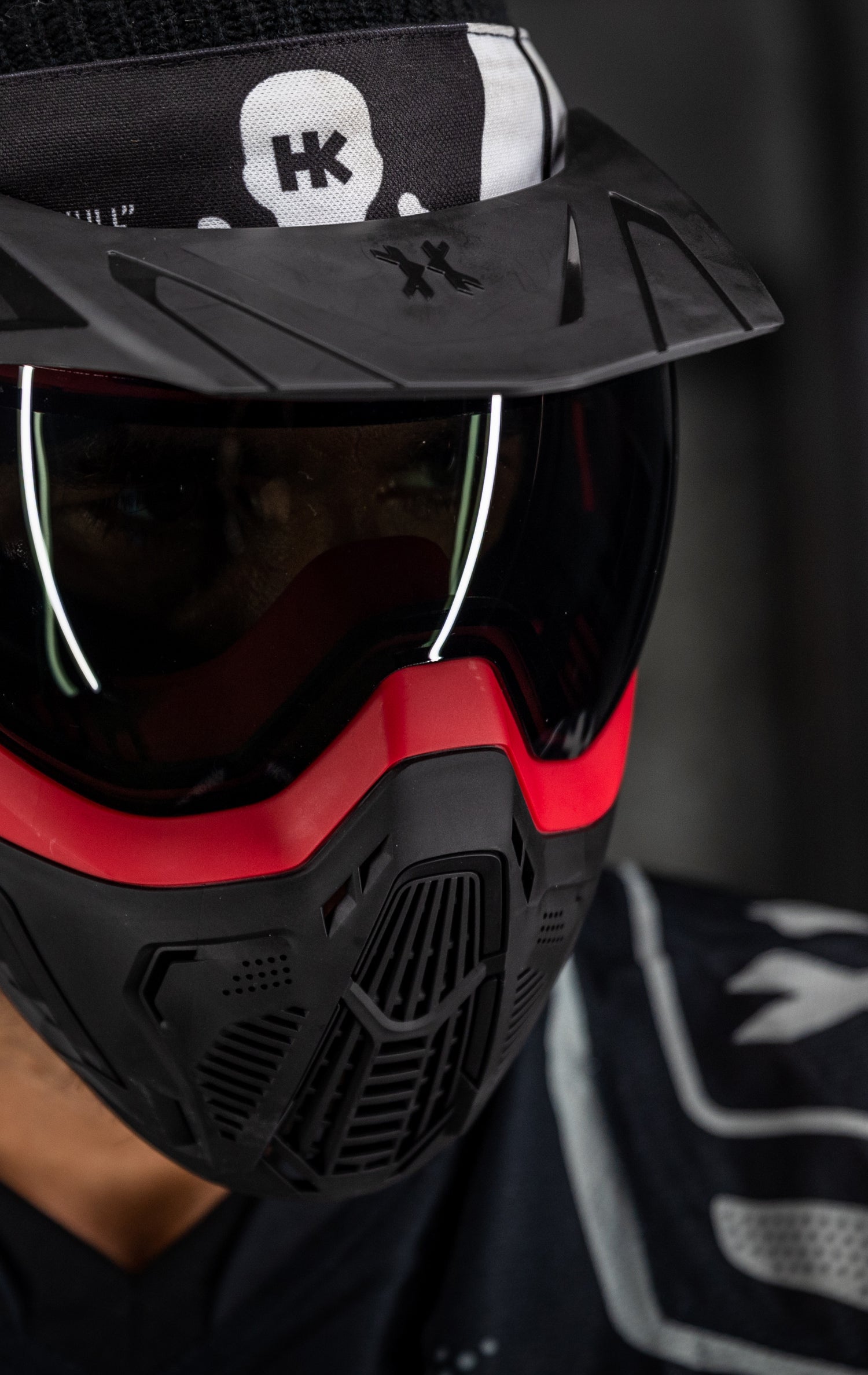 SLR Goggle - Lava (Red/Black) Smoke Lens - XTREME Airsoft Superstore