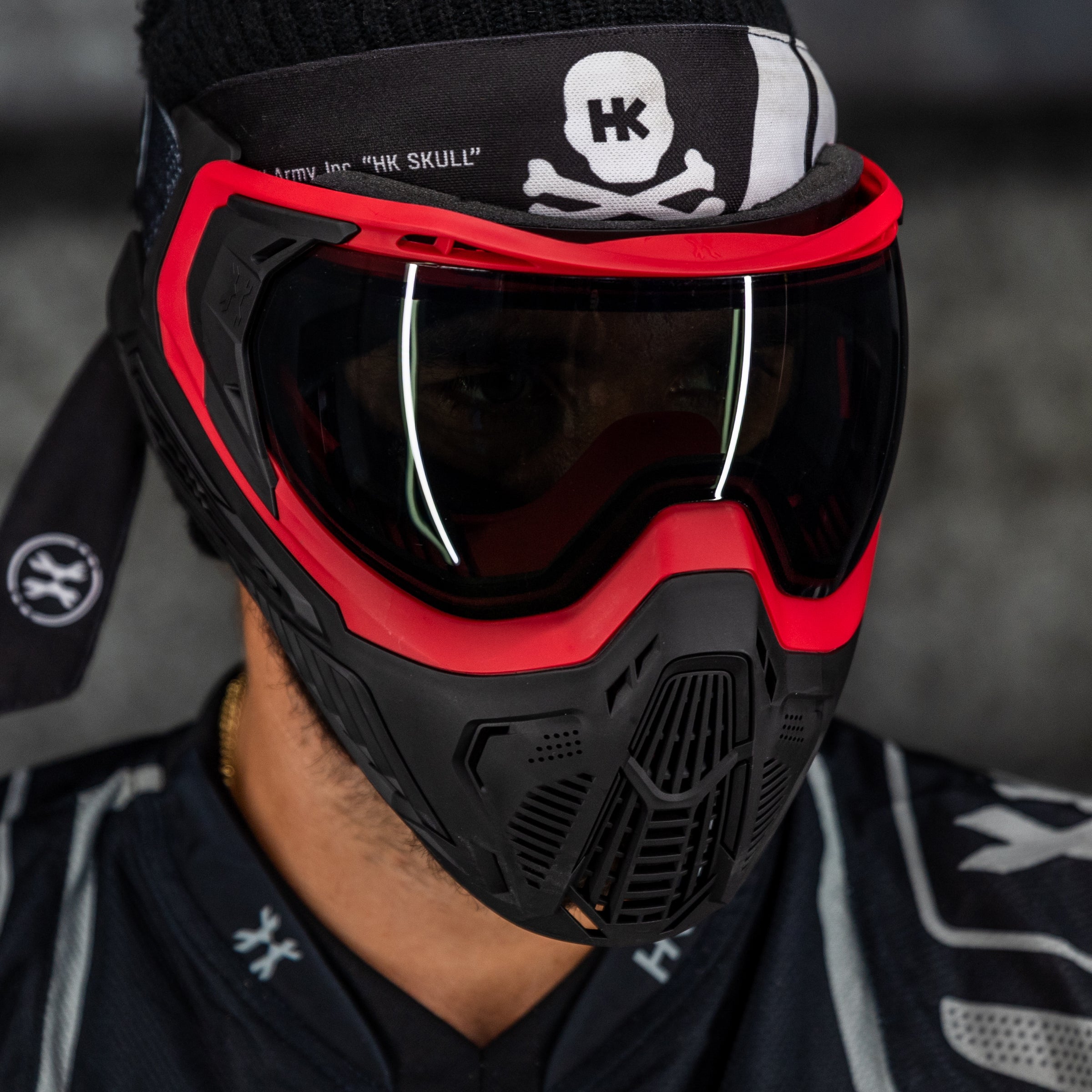 SLR Goggle - Lava (Red/Black) Smoke Lens - XTREME Airsoft Superstore