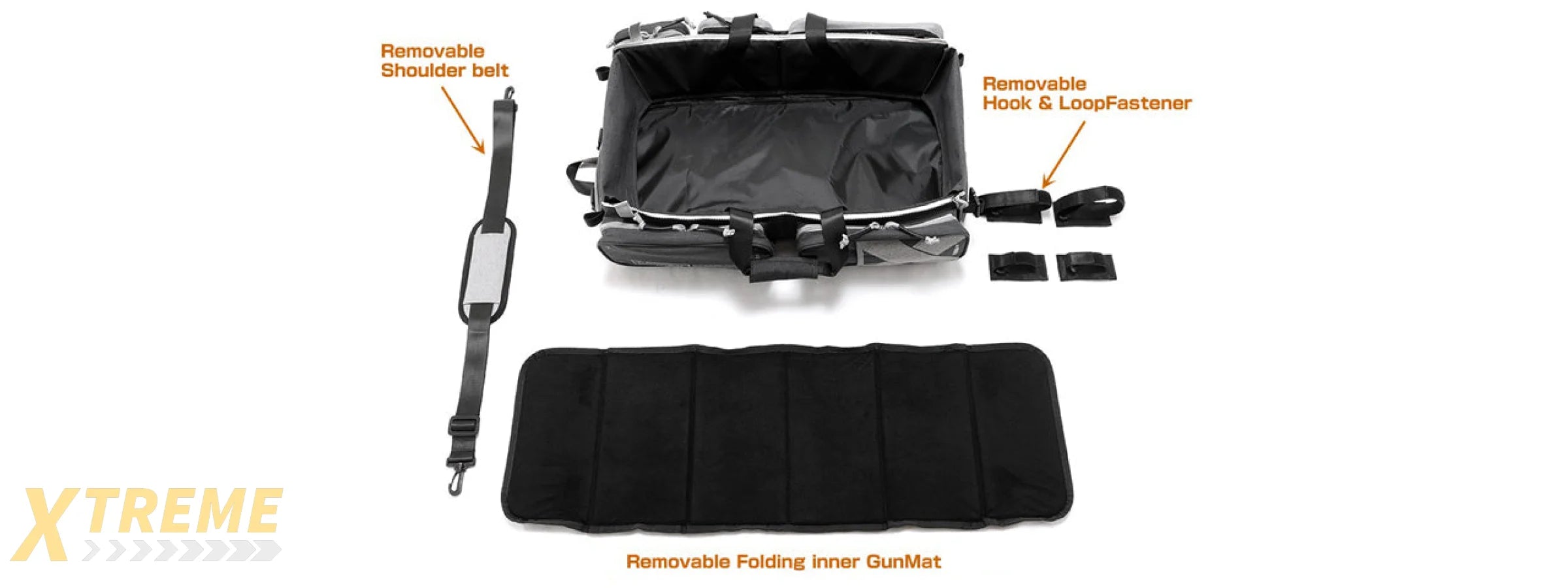 Laylax Satellite Collapsible Compact Container and Gun Case (Color: Navy / Gray), 24