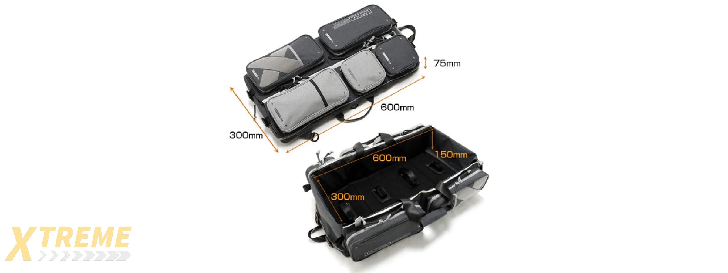 Laylax Satellite Collapsible Compact Container and Gun Case (Color: Black / Gray), 24"