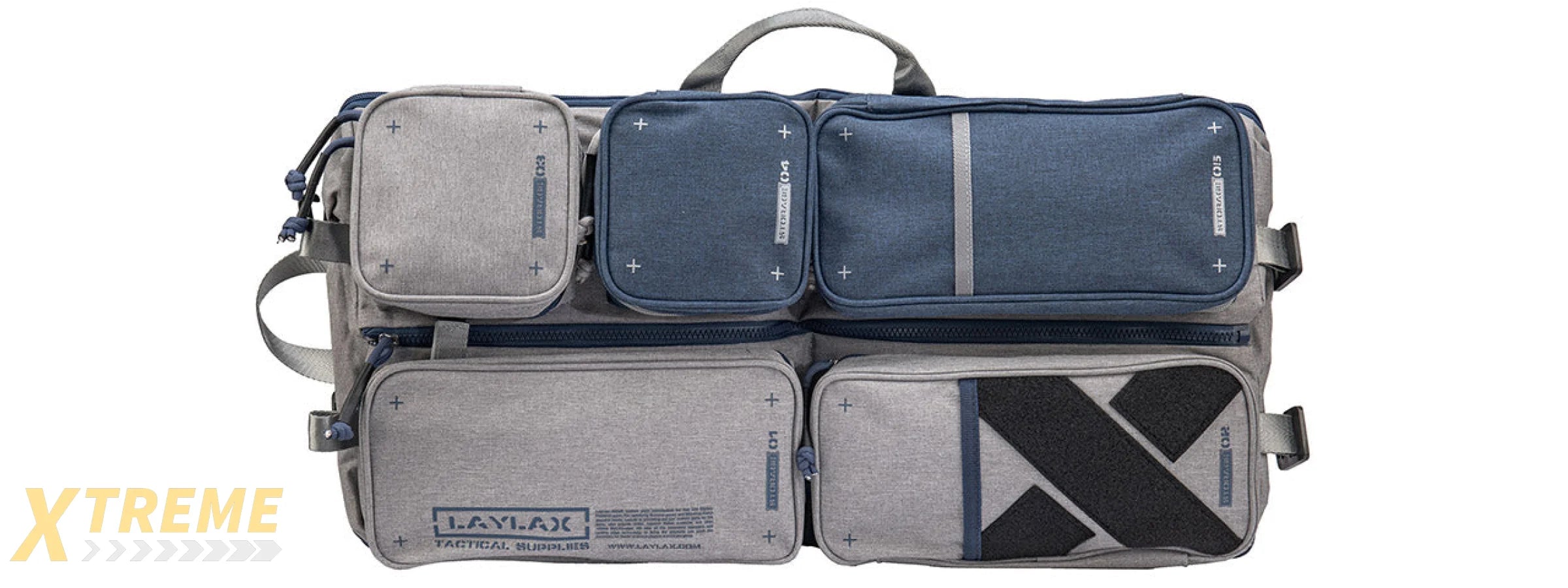Laylax Satellite Collapsible Compact Container and Gun Case (Color: Navy / Gray), 24