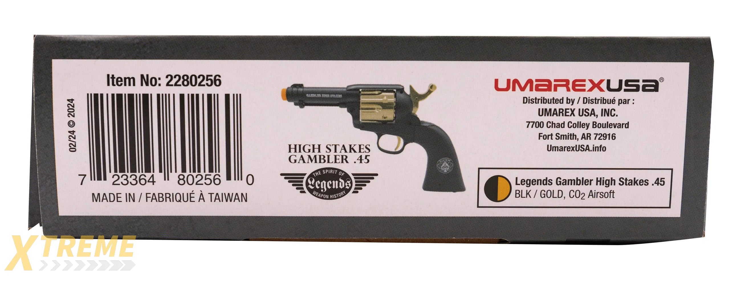 Legends Gambler High Stakes Black Gold Airsoft Revolver