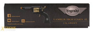 Legends Gambler High Stakes Black Gold Airsoft Revolver
