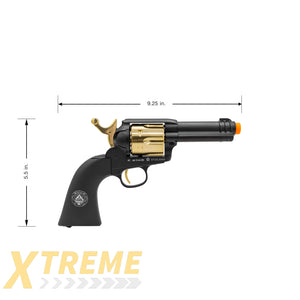 Legends Gambler High Stakes Black Gold Airsoft Revolver