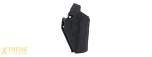 Lightweight Kydex Tactical Holster for Glock 17, 19, 19X, 45 with G-01 Lights (Color: Black)