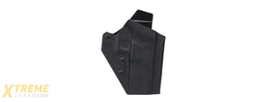 Lightweight Kydex Tactical Holster for Glock 17, 19, 19X, 45 with G-01 Lights (Color: Black)