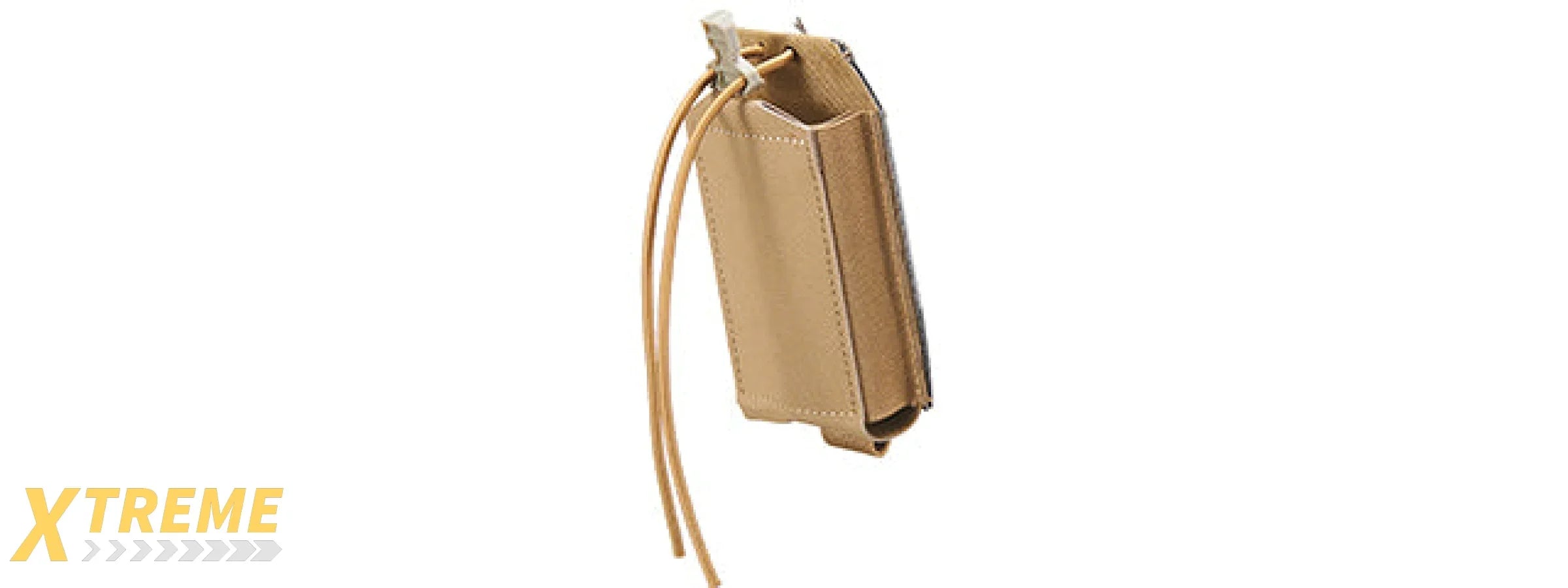 Lightweight Tactical Belt Horizontal Mag Pouch - (Tan)