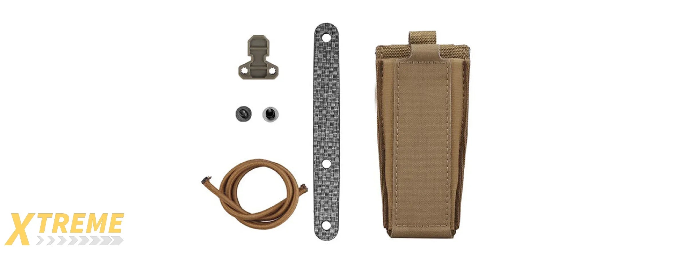 Lightweight Tactical Belt Multi-Angle Magazine Pouch - (Tan)