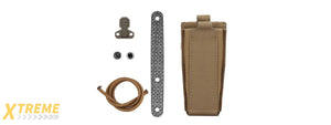Lightweight Tactical Belt Multi-Angle Magazine Pouch - (Tan)