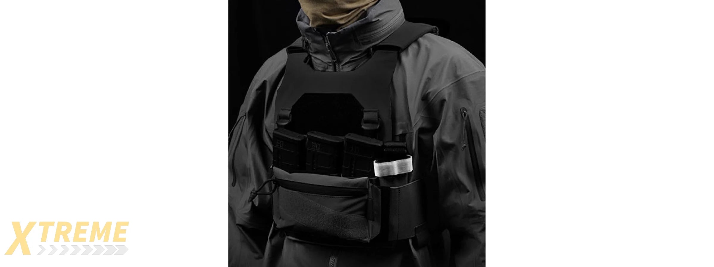 Lightweight Tactical Plate Carrier Set - (Black)