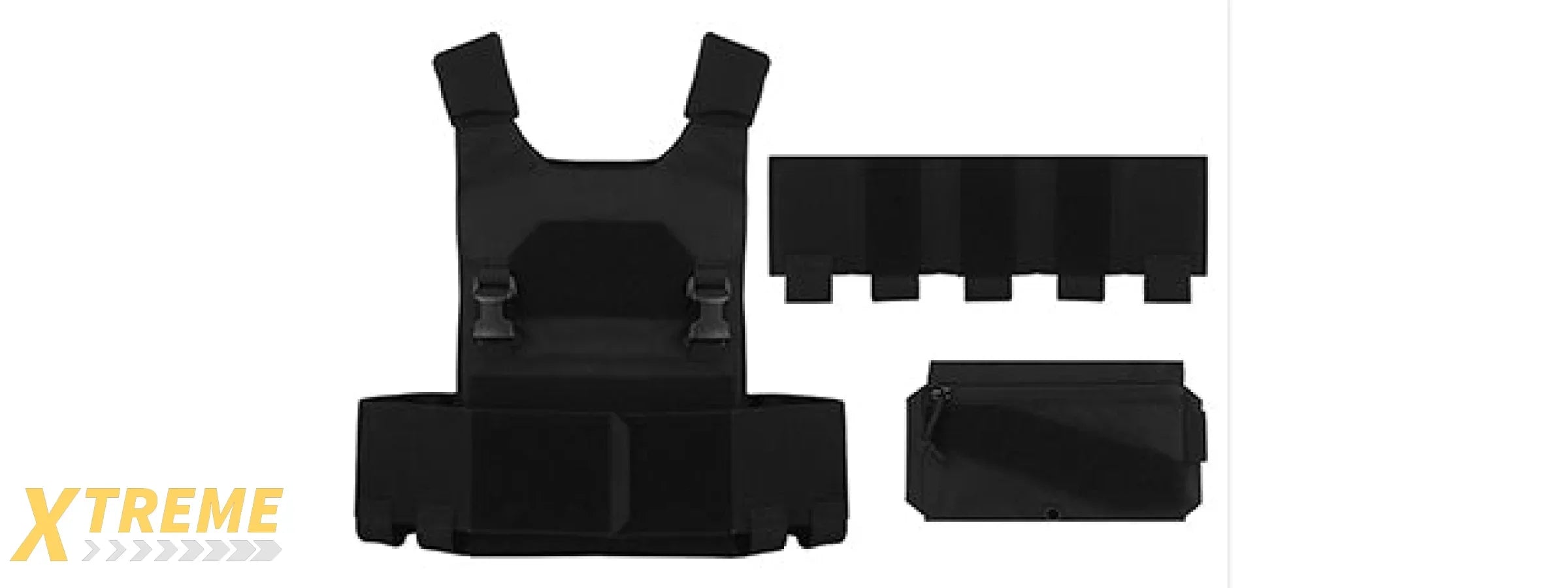 Lightweight Tactical Plate Carrier Set - (Black)