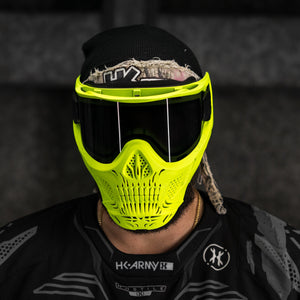 HSTL® Glowball™ Skull Goggle Neon Yellow w/ Smoke Lens - XTREME Airsoft Superstore
