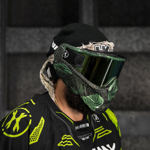 HSTL® Skull Goggle Snake Green w/ Gold Lens - XTREME Airsoft Superstore