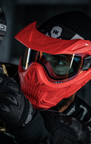 HSTL® Skull Goggle - Red w/ Clear Lens - XTREME Airsoft Superstore