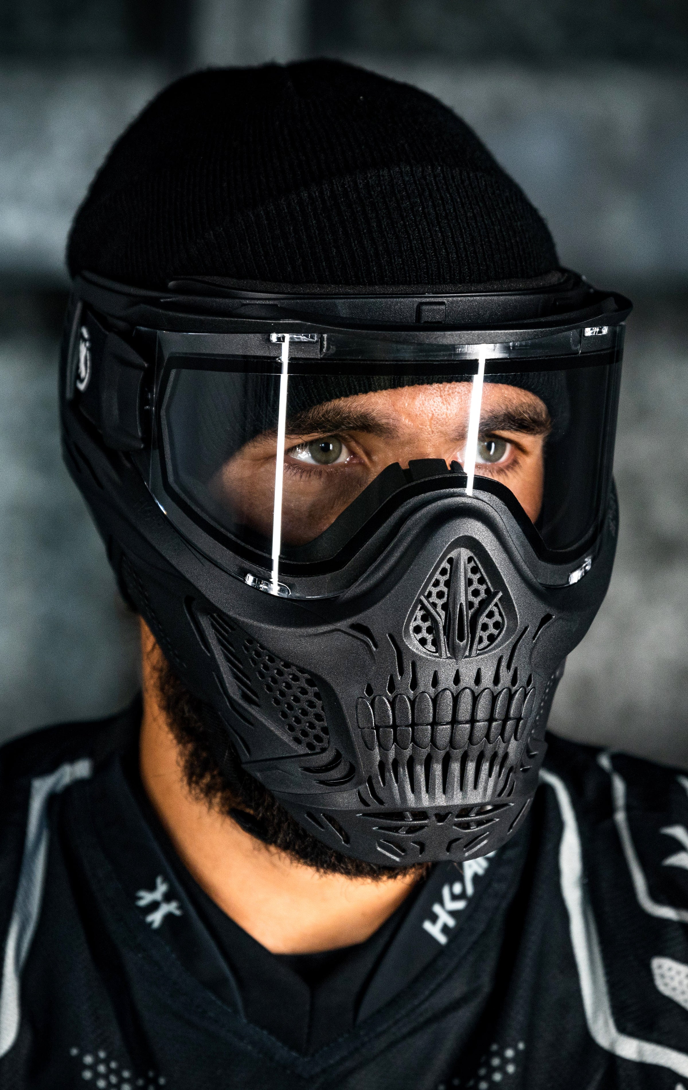 HSTL® Skull Goggle - Black w/ Clear Lens - XTREME Airsoft Superstore