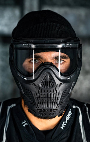 HSTL® Skull Goggle - Black w/ Clear Lens - XTREME Airsoft Superstore