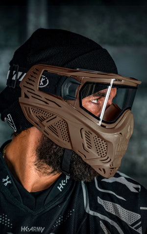 HSTL® Skull Goggle - Tan w/ Clear Lens - XTREME Airsoft Superstore