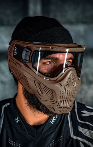 HSTL® Skull Goggle - Tan w/ Clear Lens - XTREME Airsoft Superstore
