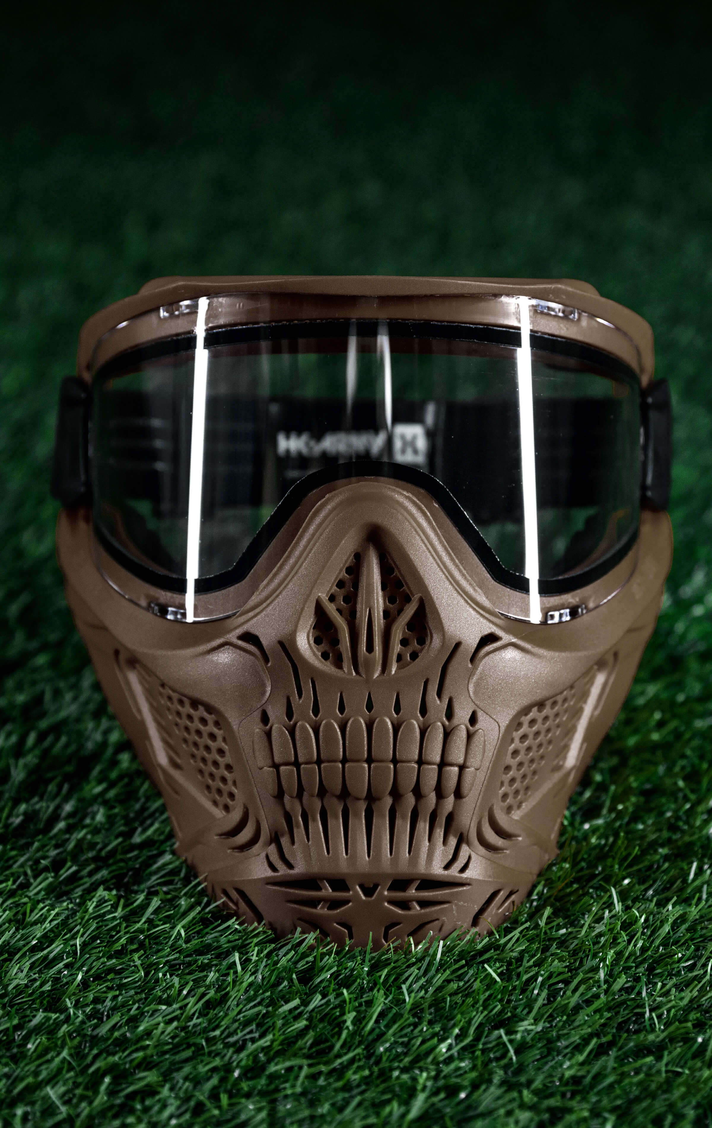 HSTL® Skull Goggle - Tan w/ Clear Lens - XTREME Airsoft Superstore