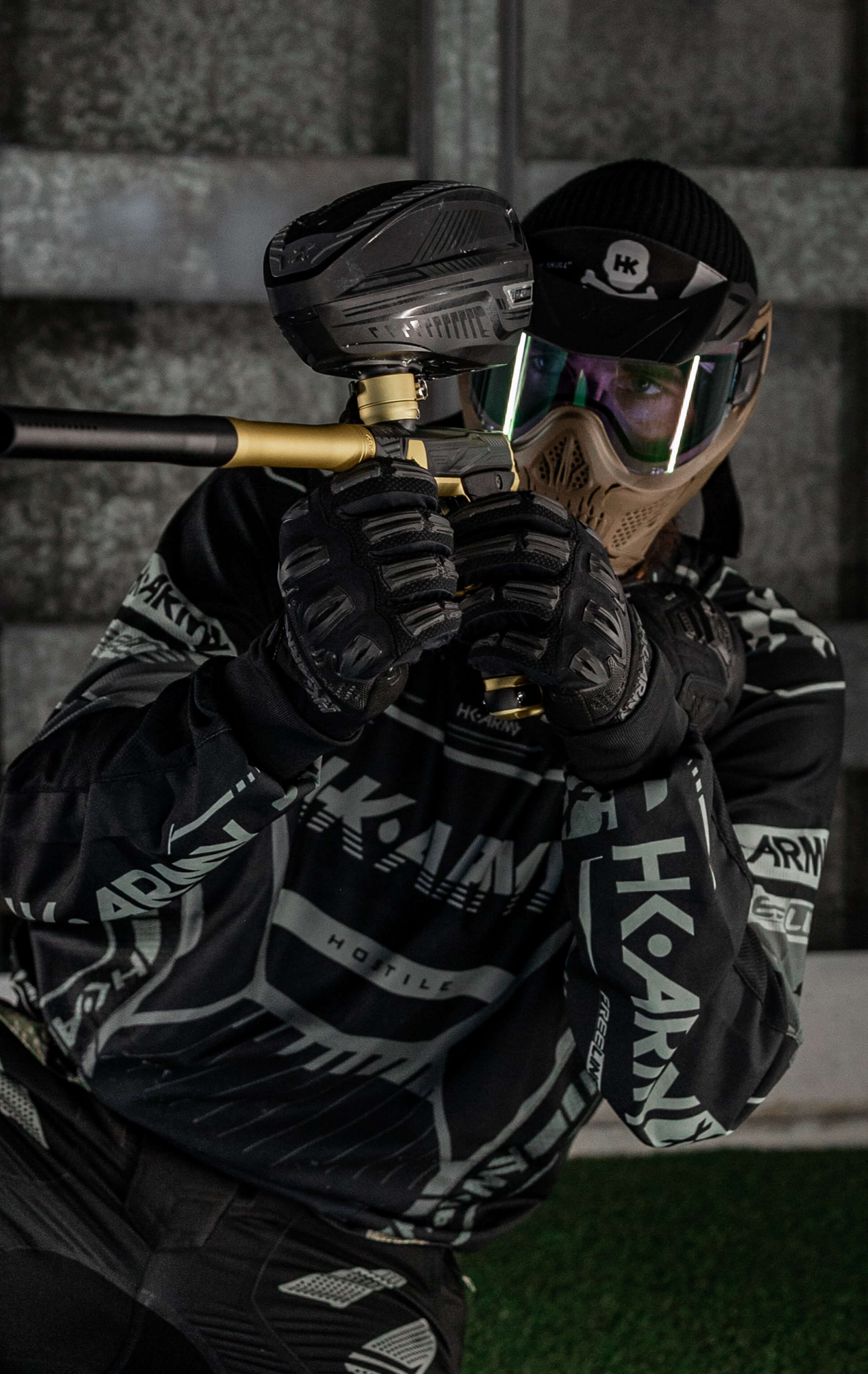 HSTL® Skull Goggle - Tan w/ Clear Lens - XTREME Airsoft Superstore