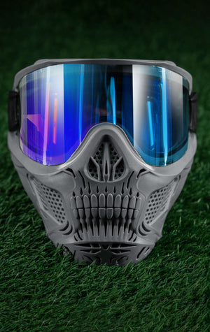 HSTL® Skull Goggle "Crypt" - Grey w/ Ice Lens - XTREME Airsoft Superstore
